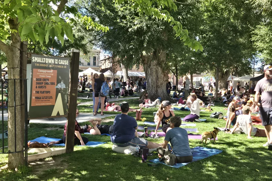 Smalltown for the Cause festival grounds and community gathering