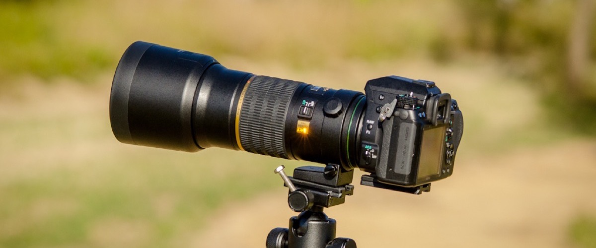 A camera on a tripod